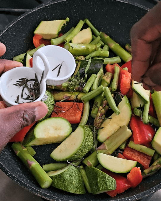 Penja Pepper Grilled Vegetables