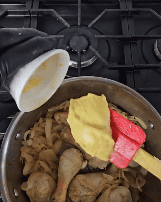 Mustard Chicken Drumstick Stew