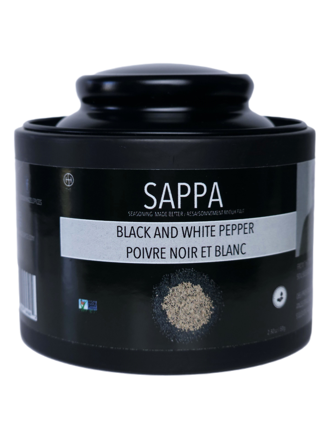 Black and White Peppercorns