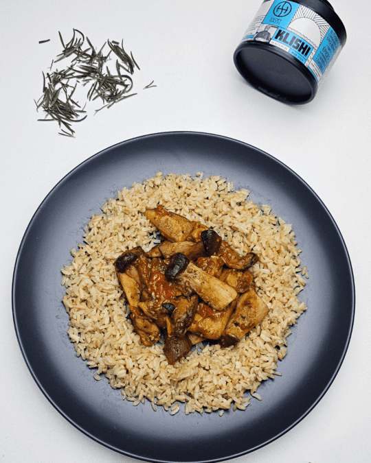 King Oyster Mushroom & Tomato Stew