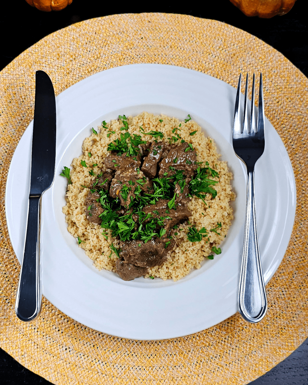 Klishi Veal Stew with Whole Wheat Couscous