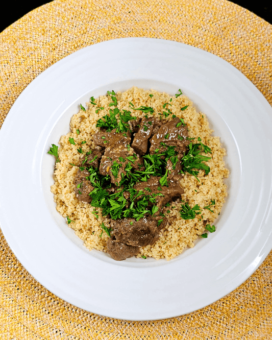 Klishi Veal Stew with Whole Wheat Couscous