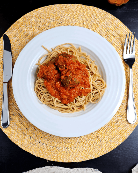 Whole Wheat Spaghetti Klishi Meatballs